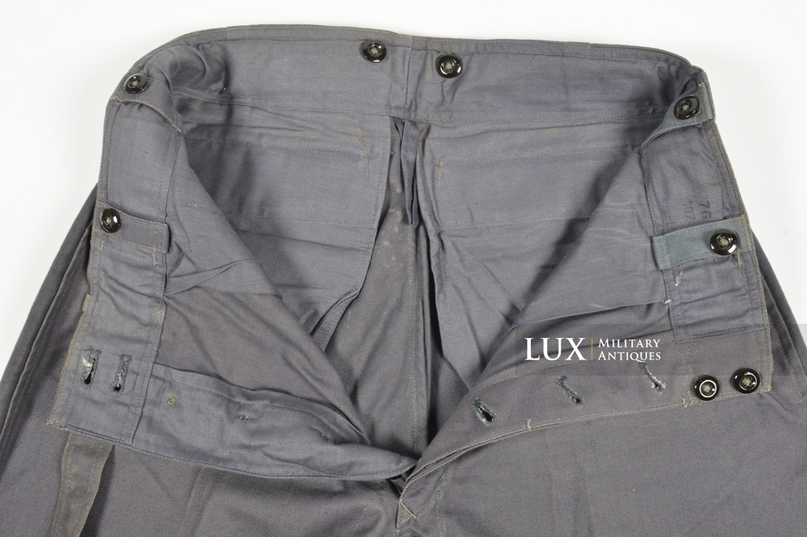 Rare Luftwaffe blue tropical straight-legged trousers, « L.B.A.41 » - photo 22