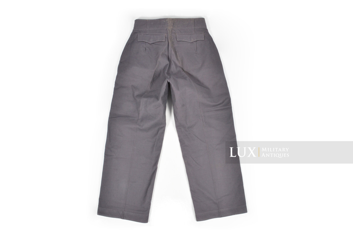 Rare Luftwaffe blue tropical straight-legged trousers, « L.B.A.41 » - photo 23