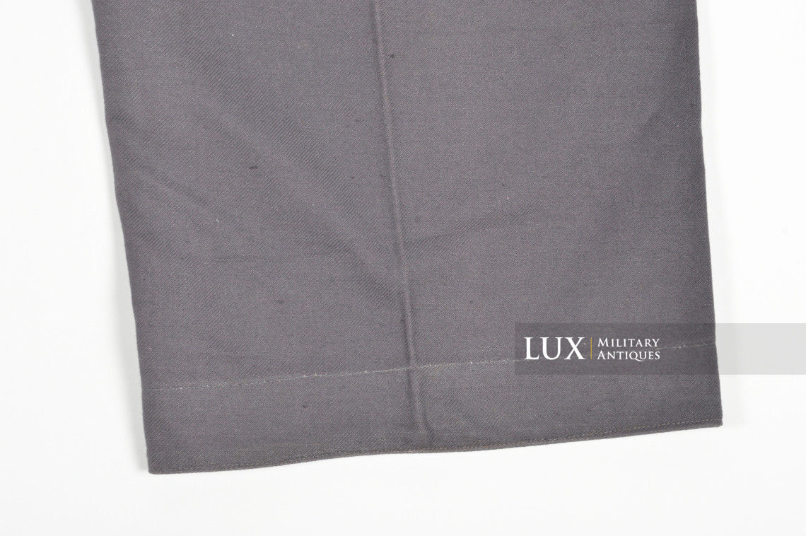 Rare Luftwaffe blue tropical straight-legged trousers, « L.B.A.41 » - photo 28