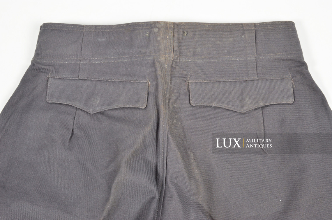 Rare Luftwaffe blue tropical straight-legged trousers, « L.B.A.41 » - photo 24