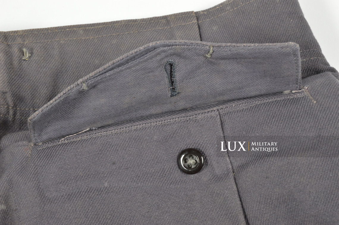 Rare Luftwaffe blue tropical straight-legged trousers, « L.B.A.41 » - photo 25