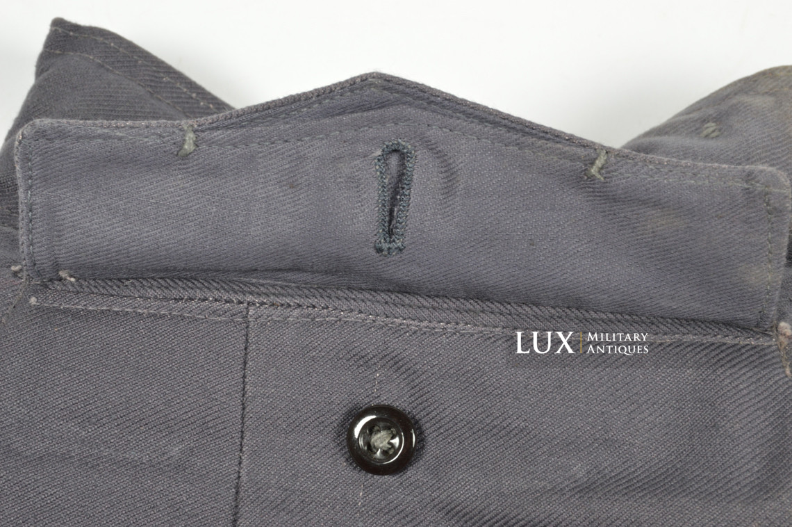 Rare Luftwaffe blue tropical straight-legged trousers, « L.B.A.41 » - photo 26