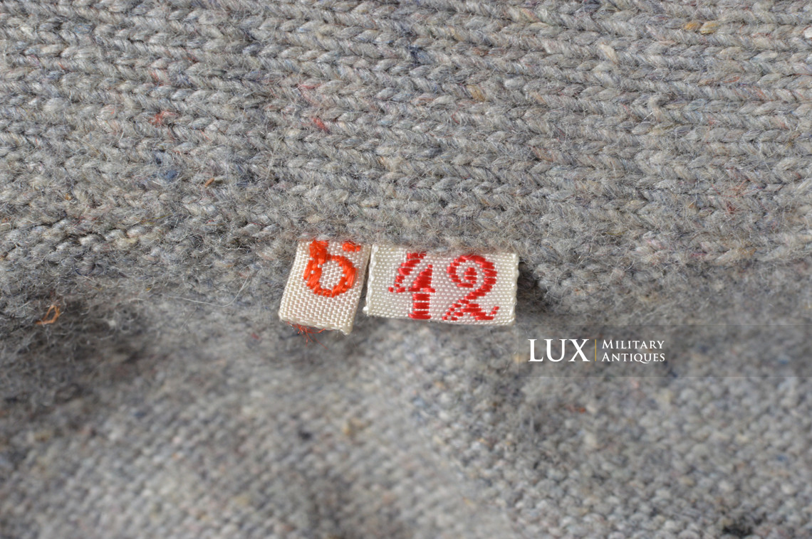 Rare chemise allemande Heer / Waffen-SS règlementaire en laine - photo 9