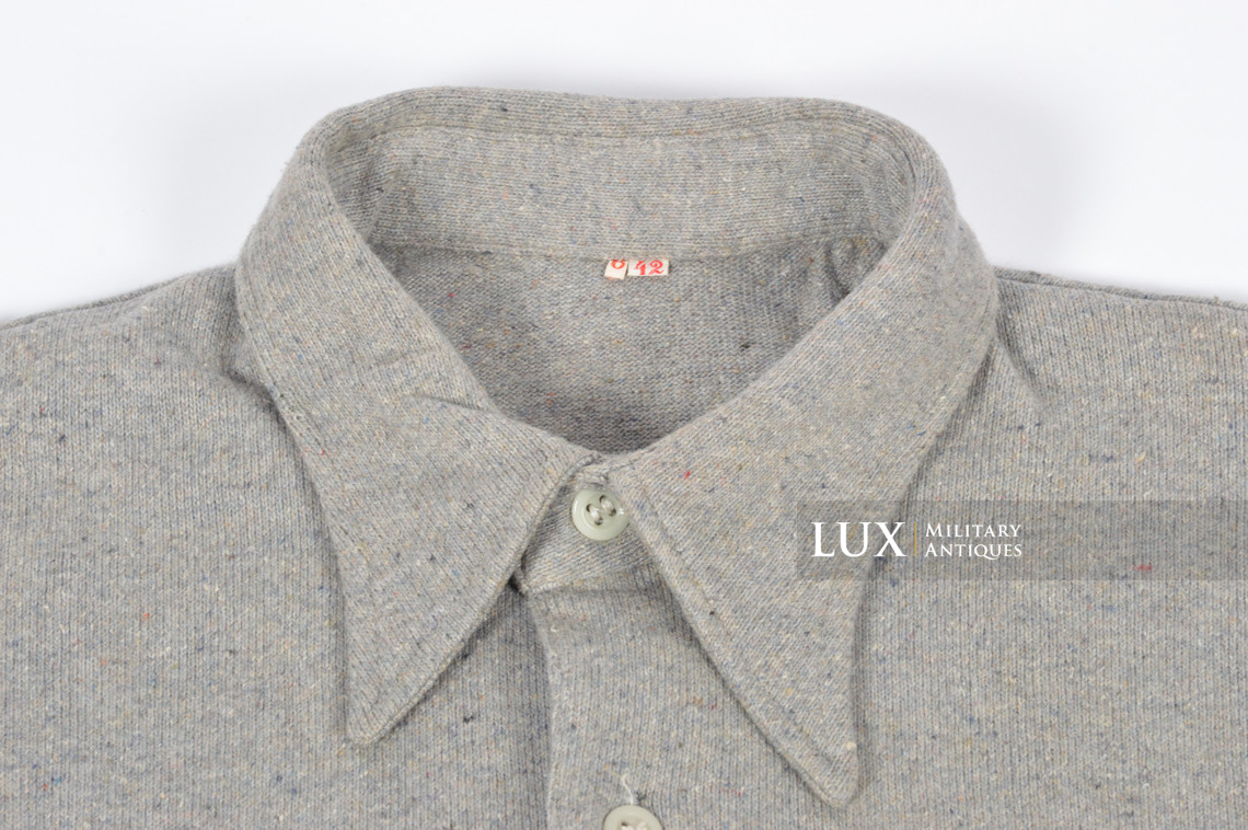 Rare chemise allemande Heer / Waffen-SS règlementaire en laine - photo 8