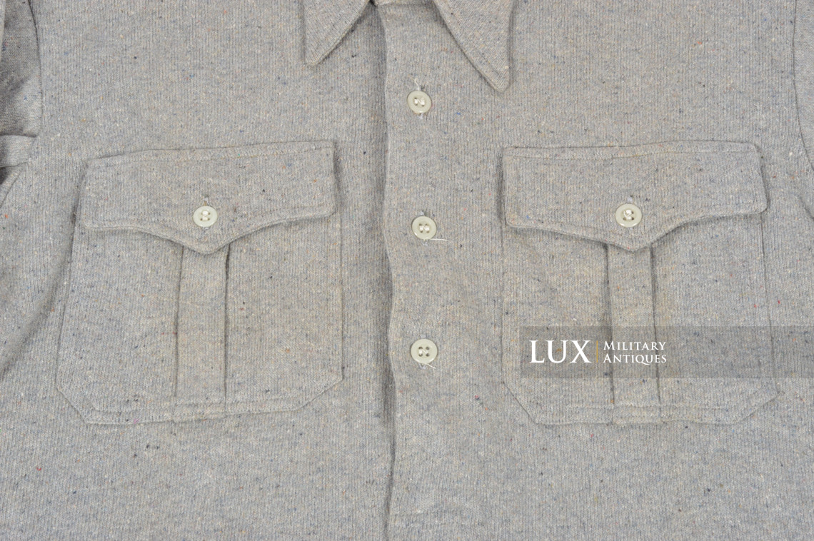 Rare chemise allemande Heer / Waffen-SS règlementaire en laine - photo 10