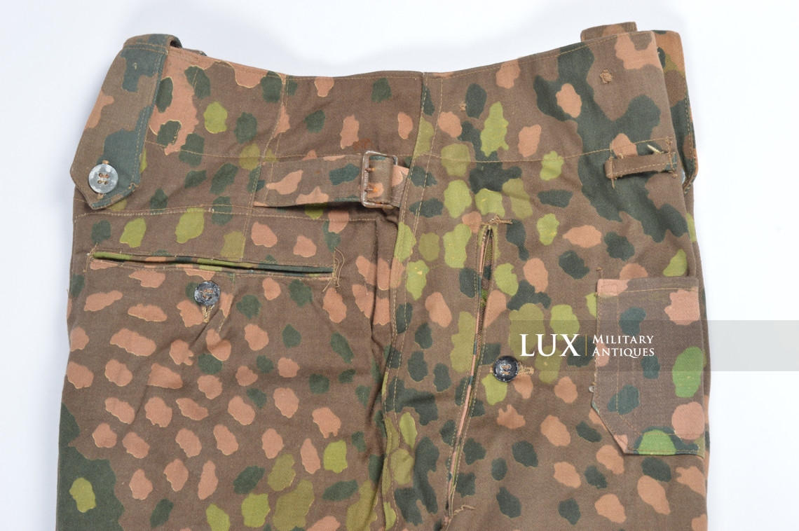 Pantalon Waffen-SS M44 en camouflage petit pois, « coton lisse » - photo 12