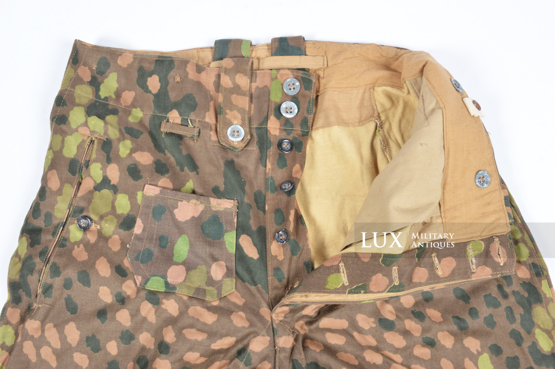 Pantalon Waffen-SS M44 en camouflage petit pois, « coton lisse » - photo 18