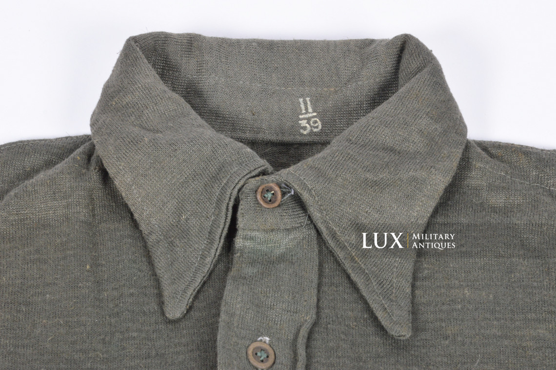 Unissued mid-war Heer / Waffen-SS issue service shirt, « Aertex » - photo 8