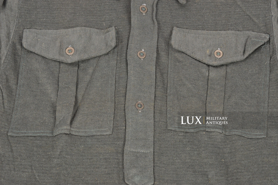 Unissued mid-war Heer / Waffen-SS issue service shirt, « Aertex » - photo 10