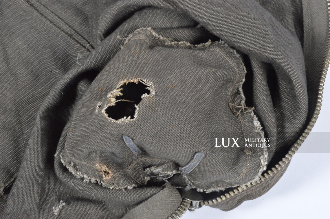 Late-war German paratrooper gas mask carrying bag, « ebd » - photo 19