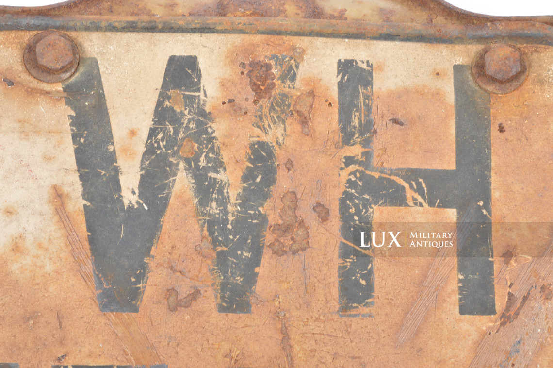 Plaque d'immatriculation de véhicule allemand, « Wehrmacht » - photo 11