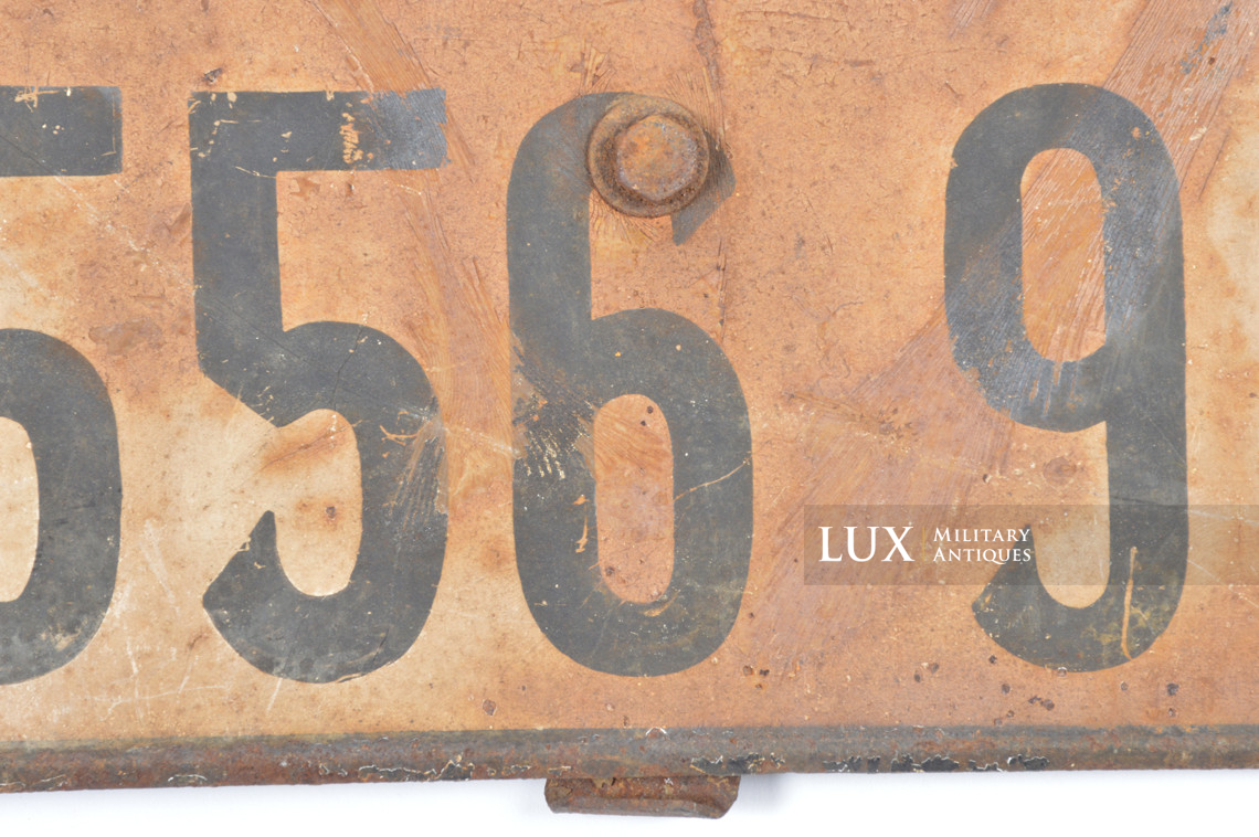 Plaque d'immatriculation de véhicule allemand, « Wehrmacht » - photo 13