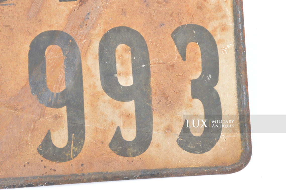 Plaque d'immatriculation de véhicule allemand, « Wehrmacht » - photo 14