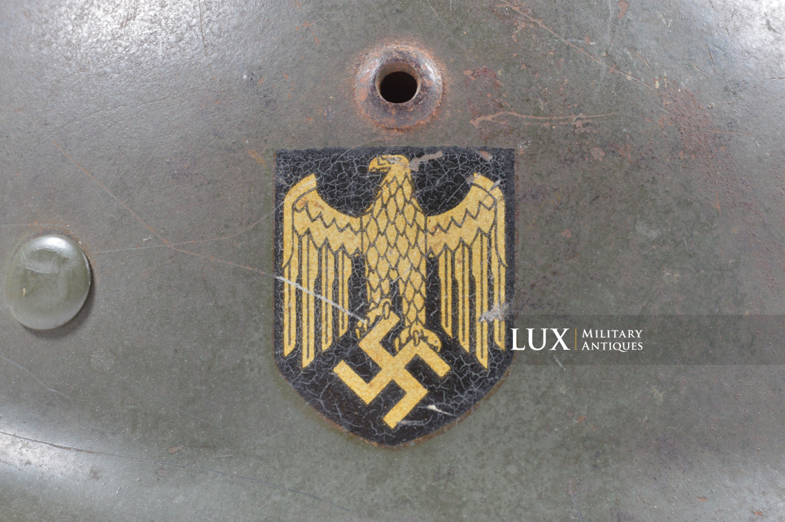 Casque M35 Heer double insigne, « ET62 » - photo 20