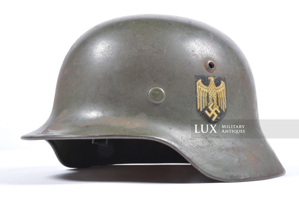 Casque M35 Heer double insigne, « ET62 » - photo 8
