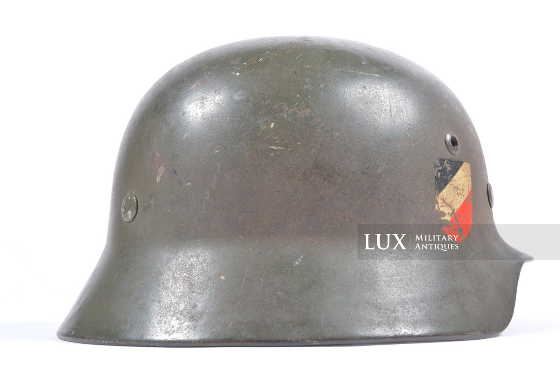 Casque M35 Heer double insigne, « ET62 » - photo 12