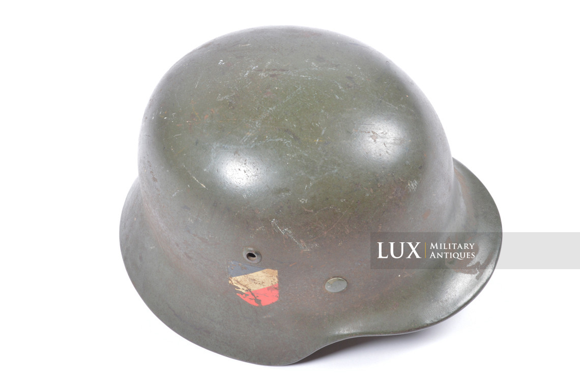 Casque M35 Heer double insigne, « ET62 » - photo 16