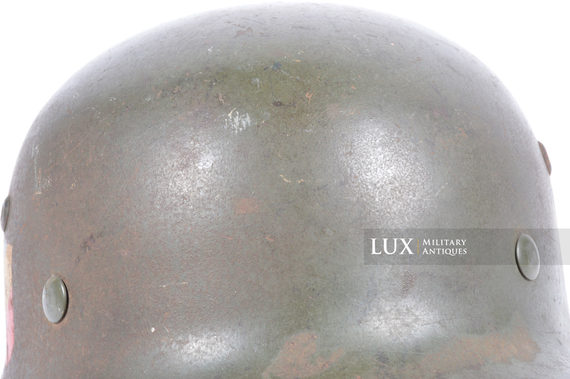 Casque M35 Heer double insigne, « ET62 » - photo 24