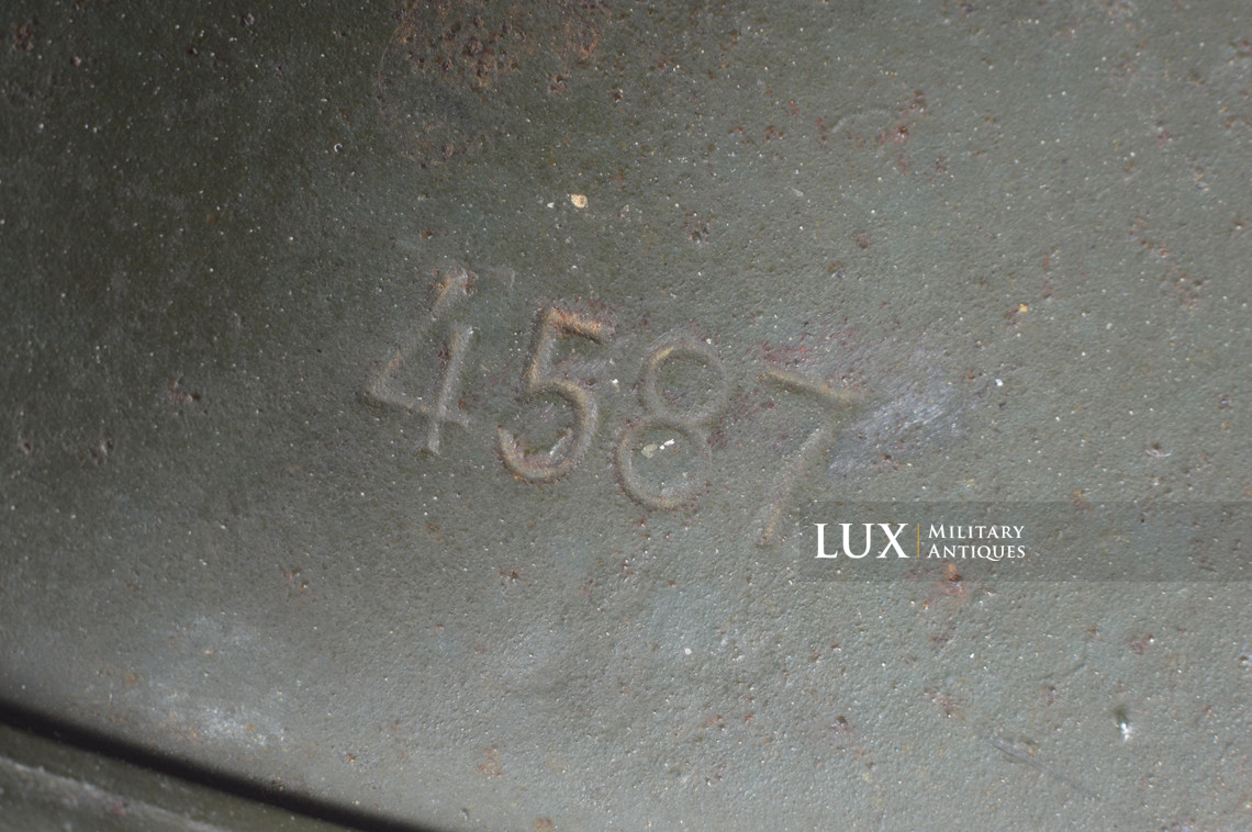 Casque M35 Heer double insigne, « ET62 » - photo 36