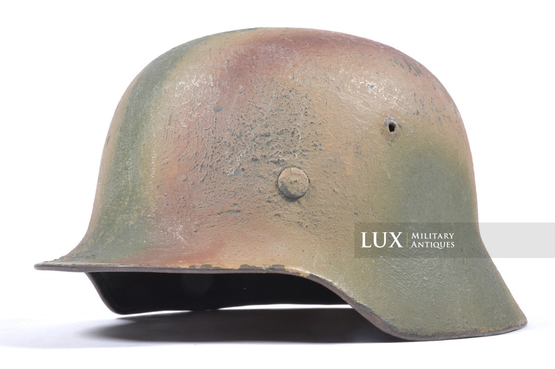 M35 Heer three tone sawdust textured camouflage combat helmet, « Normandy » - photo 7