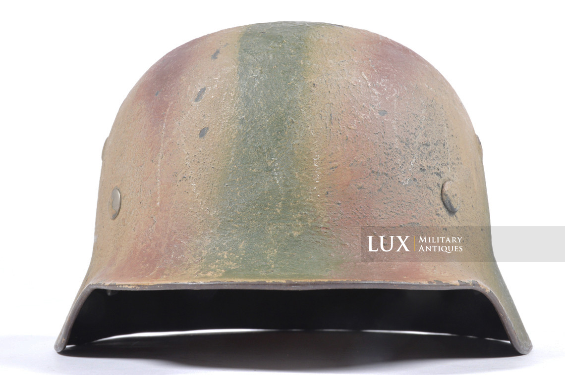 M35 Heer three tone sawdust textured camouflage combat helmet, « Normandy » - photo 8