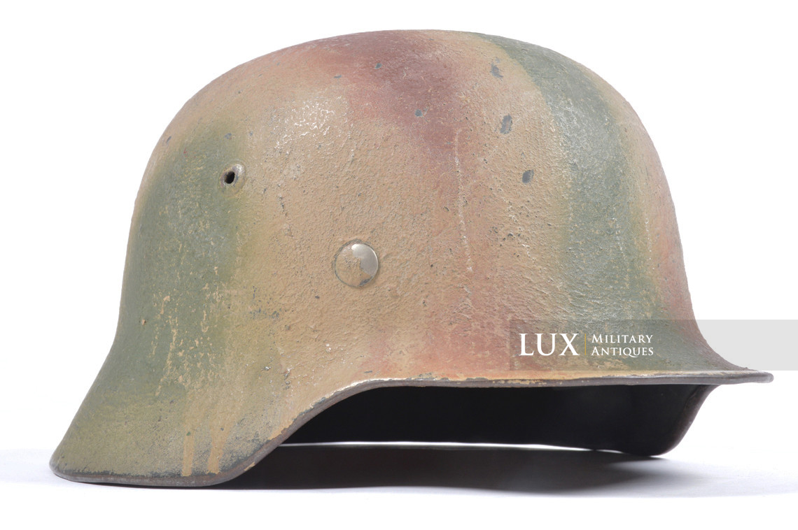 M35 Heer three tone sawdust textured camouflage combat helmet, « Normandy » - photo 9