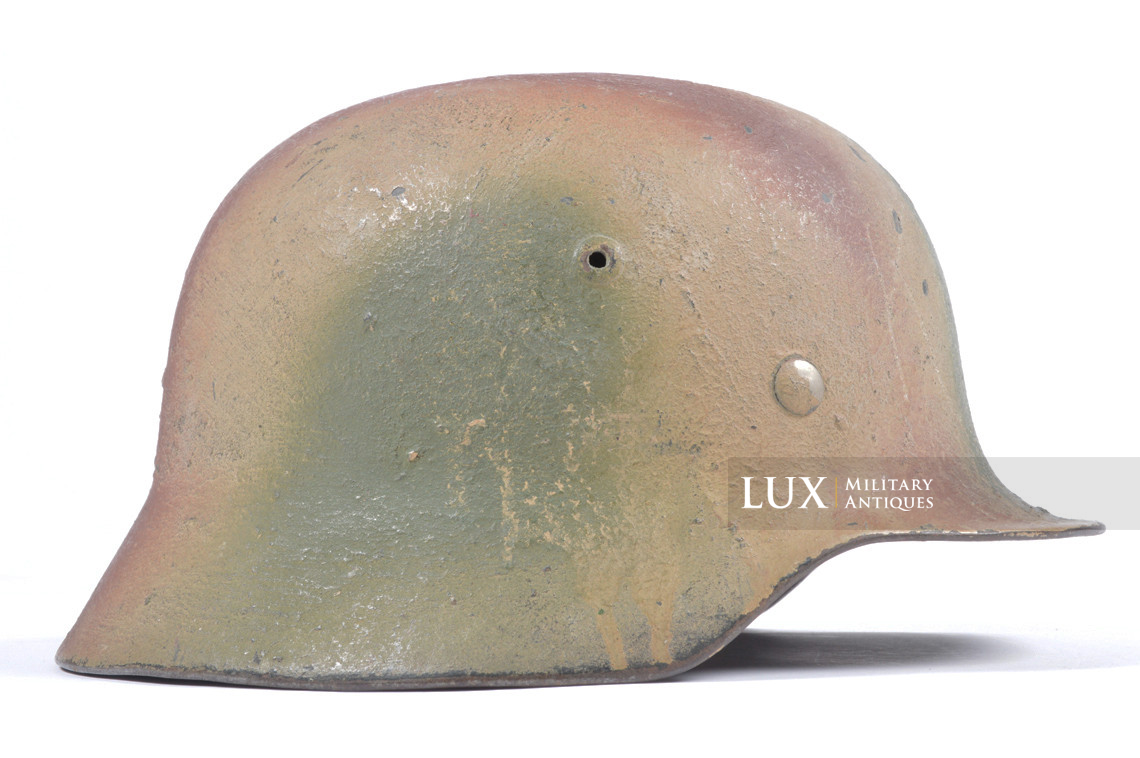 M35 Heer three tone sawdust textured camouflage combat helmet, « Normandy » - photo 10