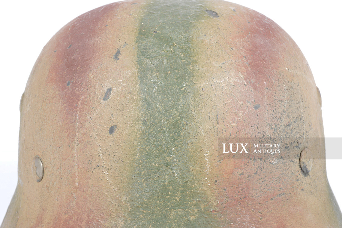 M35 Heer three tone sawdust textured camouflage combat helmet, « Normandy » - photo 24