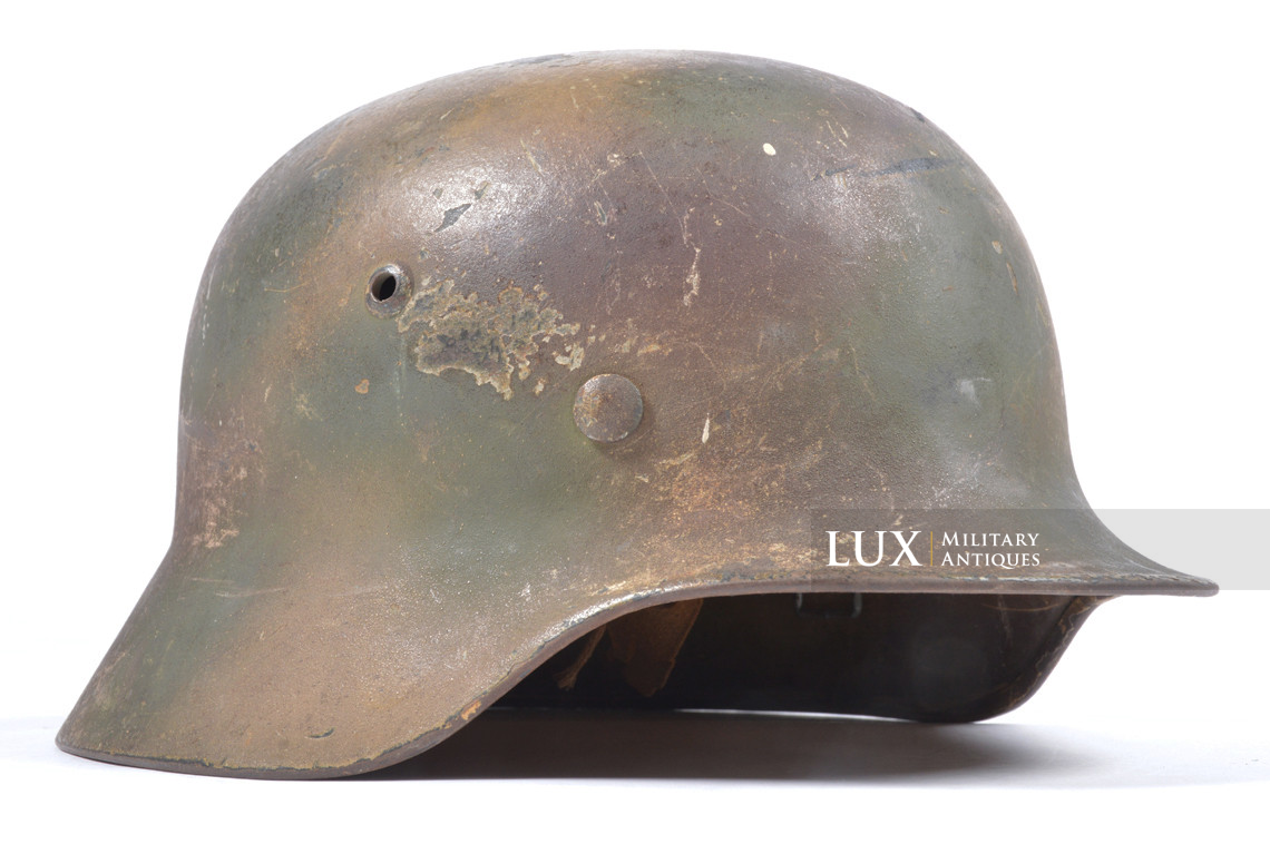 Unique casque allemand M35 camouflé trois tons, « Normandie » - photo 10