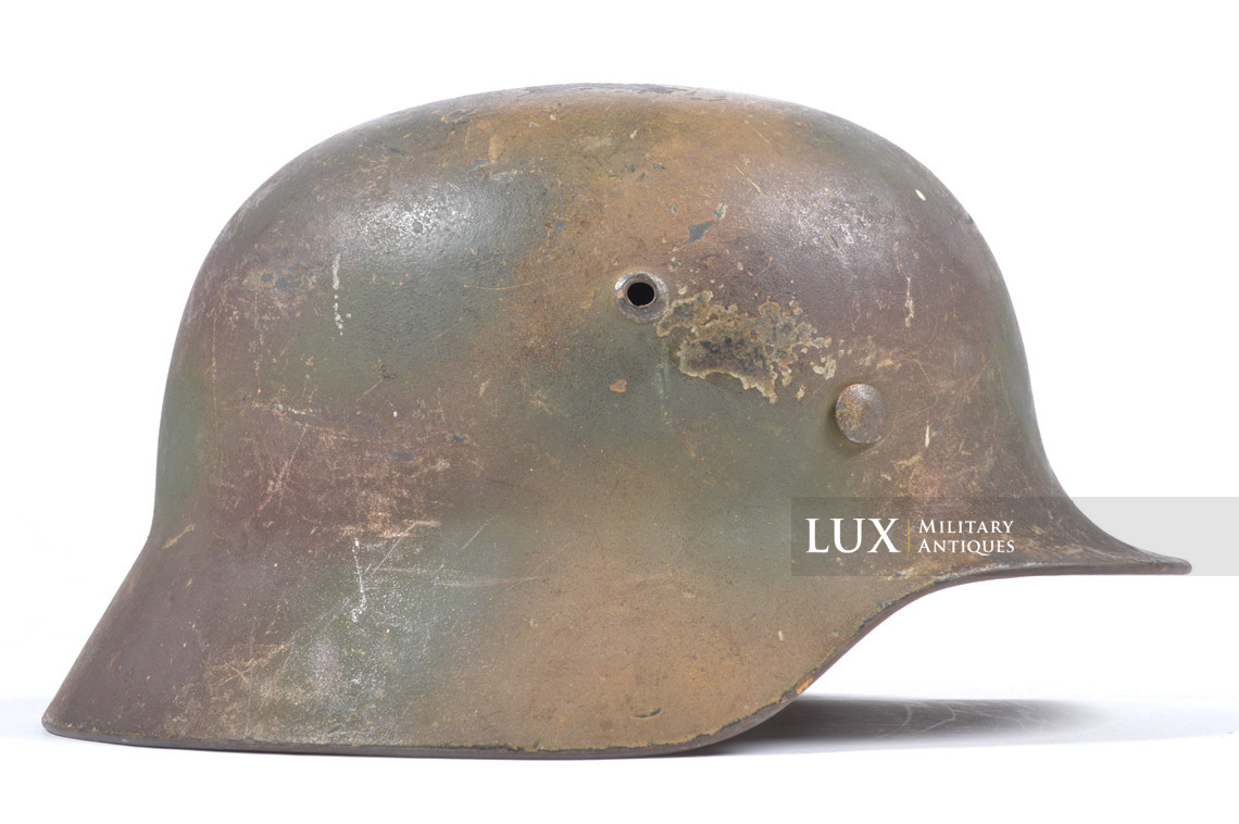 Unique casque allemand M35 camouflé trois tons, « Normandie » - photo 11