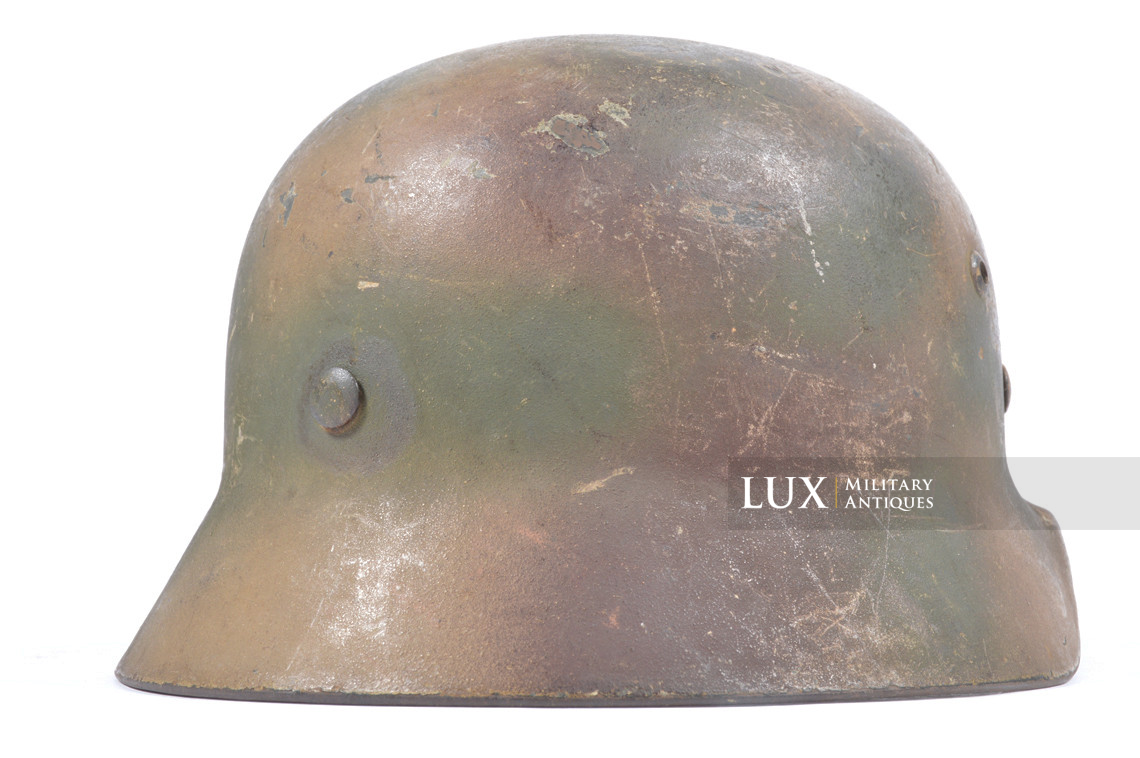 Unique casque allemand M35 camouflé trois tons, « Normandie » - photo 12