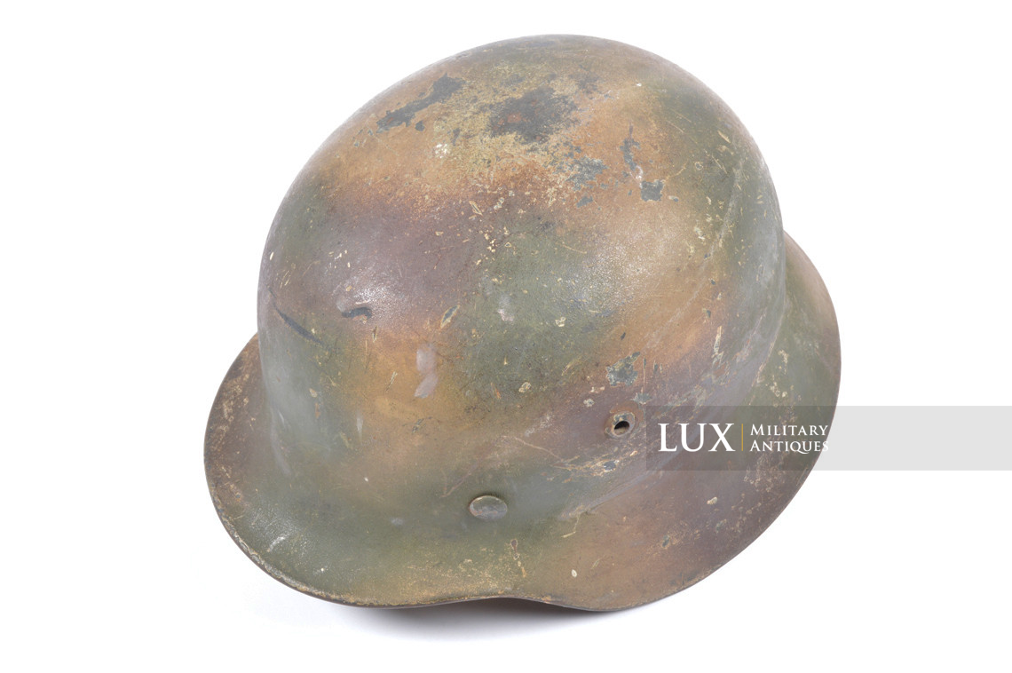 Unique casque allemand M35 camouflé trois tons, « Normandie » - photo 15