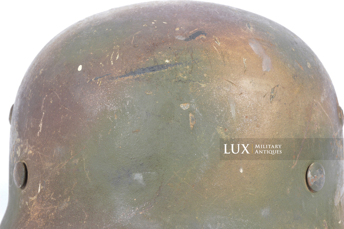 Unique casque allemand M35 camouflé trois tons, « Normandie » - photo 25