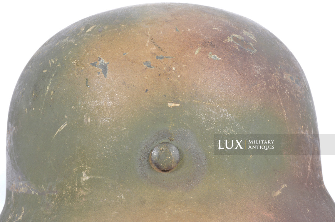 Unique casque allemand M35 camouflé trois tons, « Normandie » - photo 30