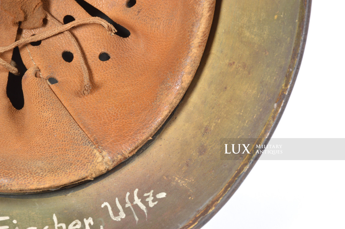 Unique casque allemand M35 camouflé trois tons, « Normandie » - photo 39