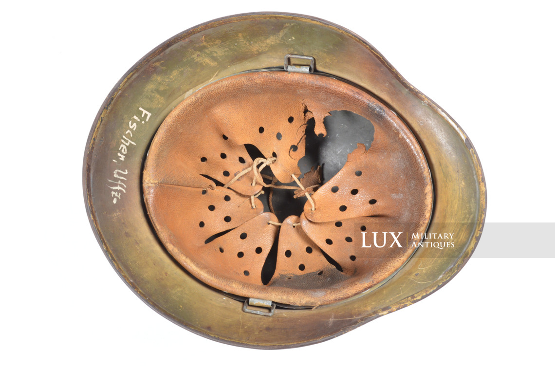 Unique casque allemand M35 camouflé trois tons, « Normandie » - photo 41