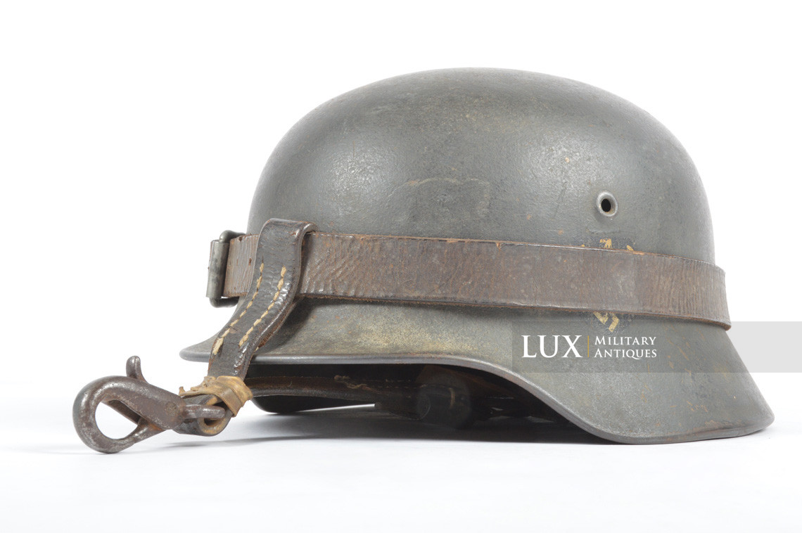 Rare système de transport du casque allemand en cuir - photo 8