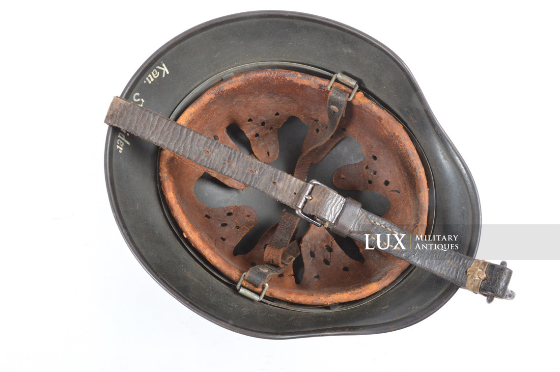 Rare système de transport du casque allemand en cuir - photo 21