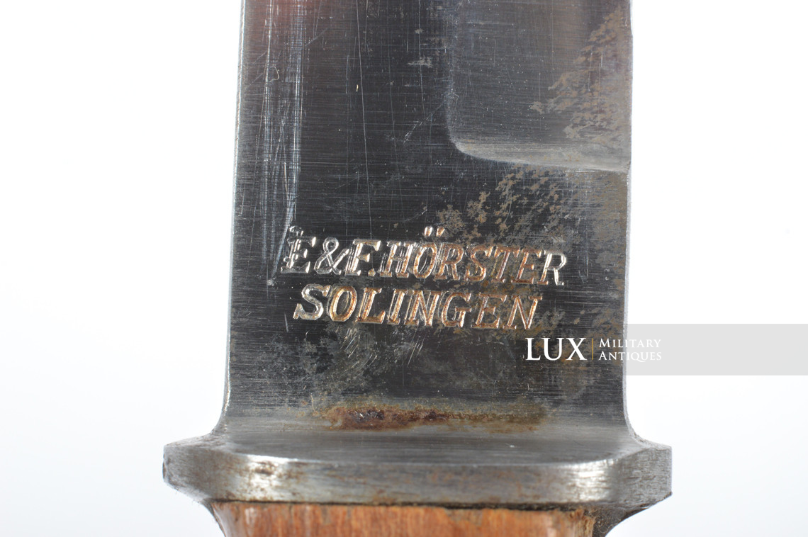 Couteau de combat Heer / Waffen-SS, « E&F HÖRSTER » - photo 13