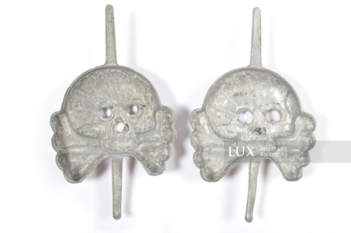 Heer panzer collar tab skull set - photo 8