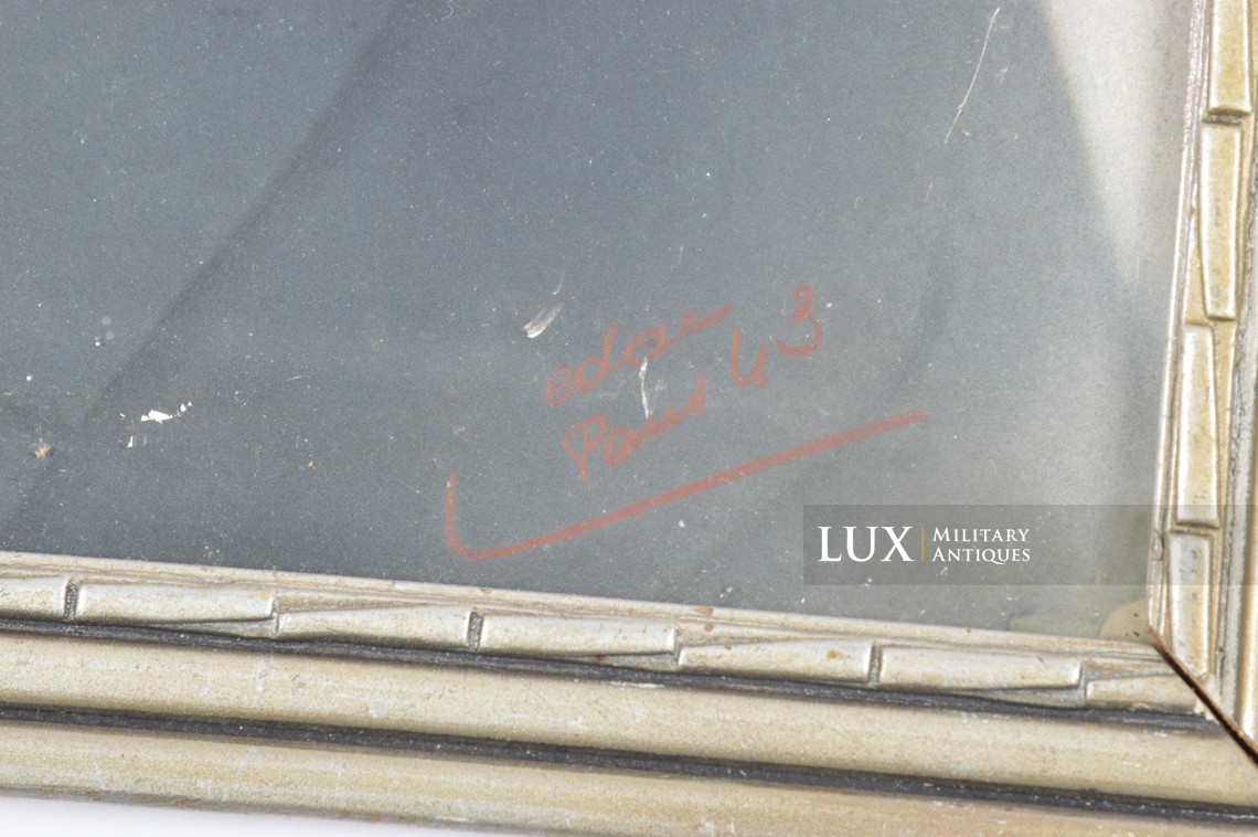German framed « PANZER » portrait - photo 12