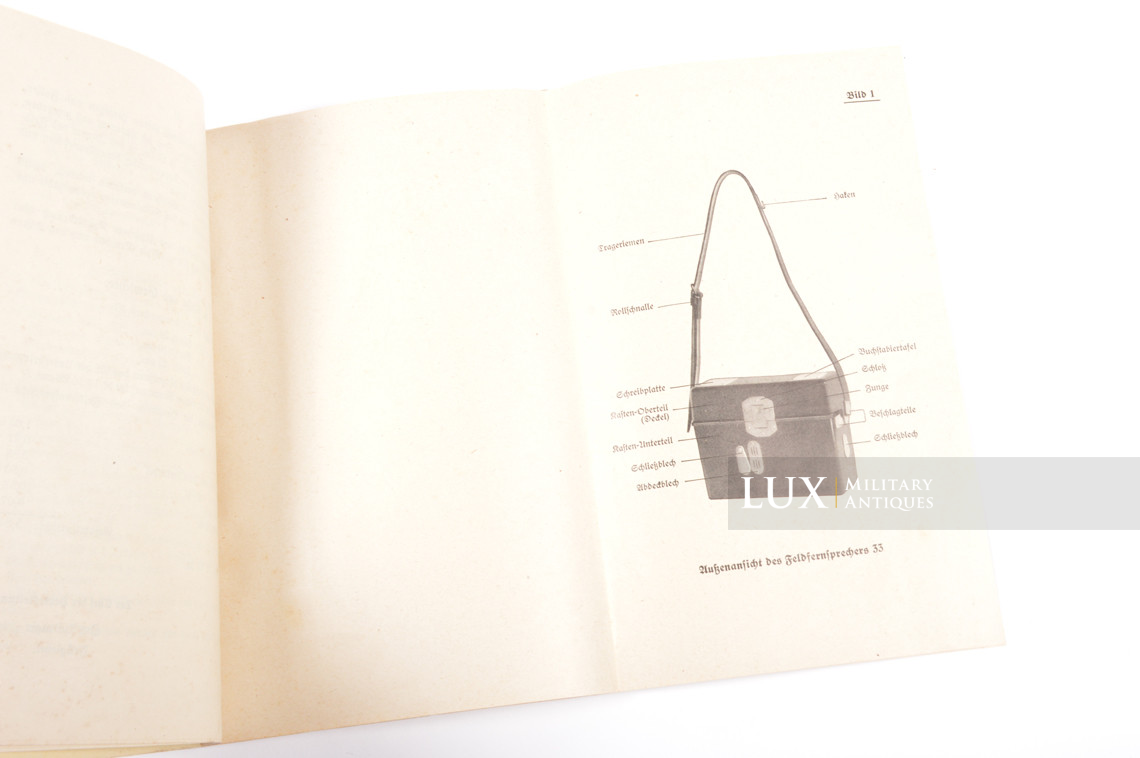 German field telephone manual, « Feldfernsprecher FF33 » - photo 8