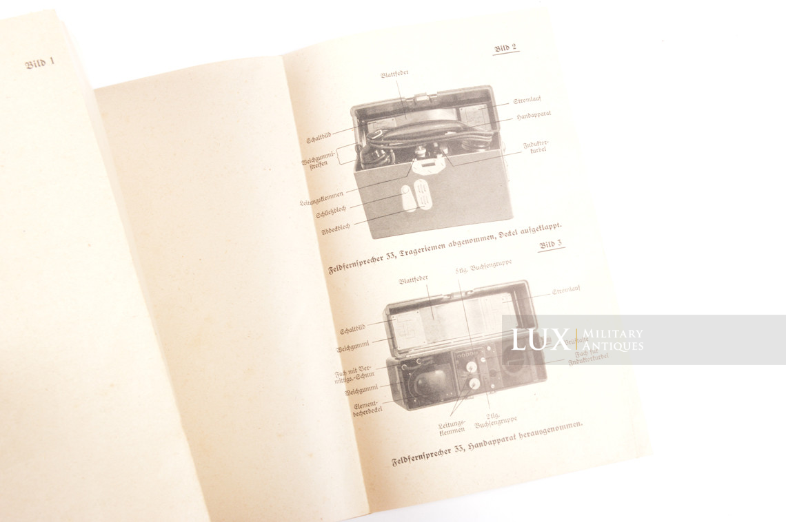 German field telephone manual, « Feldfernsprecher FF33 » - photo 9