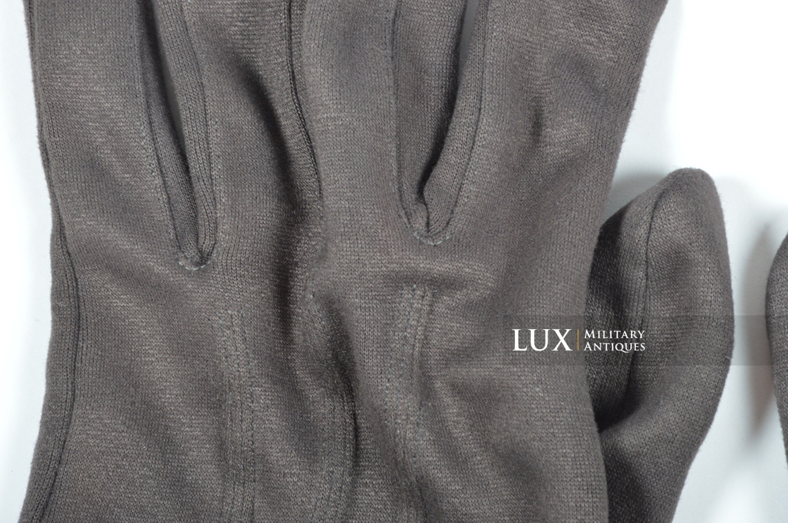 Paire de gants allemands d'officer en « aertex » - photo 8