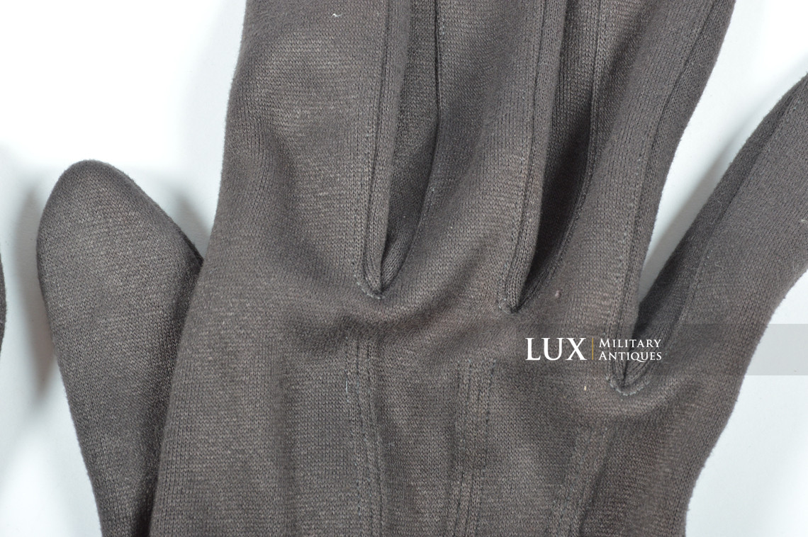 Paire de gants allemands d'officer en « aertex » - photo 9