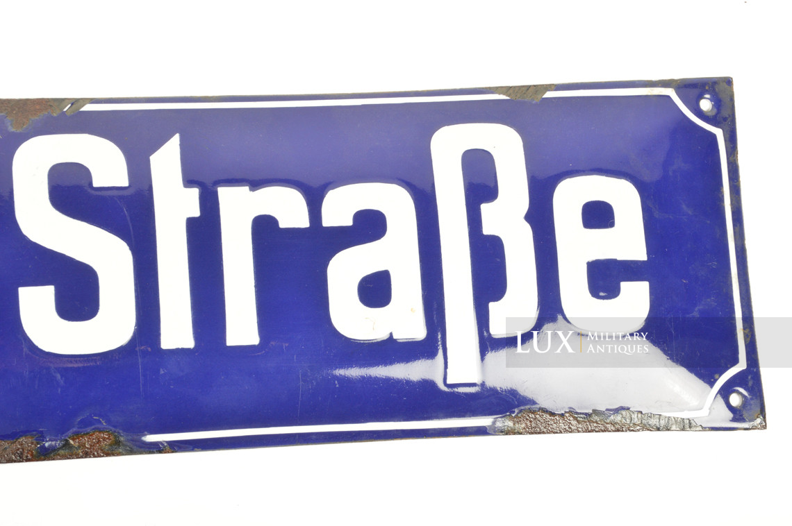 Plaque allemande émaillée de rue, « Adolf Hitler-Strasse » - photo 10