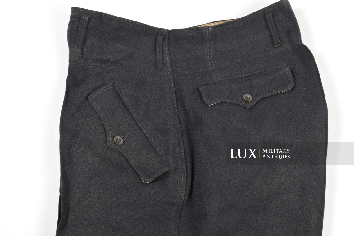 Late-war Heer black panzer trousers, « RBNr » - photo 8