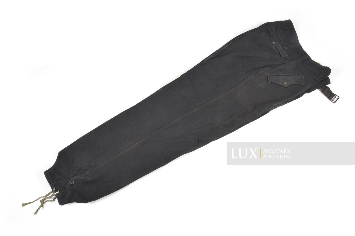 Late-war Heer black panzer trousers, « RBNr » - photo 12