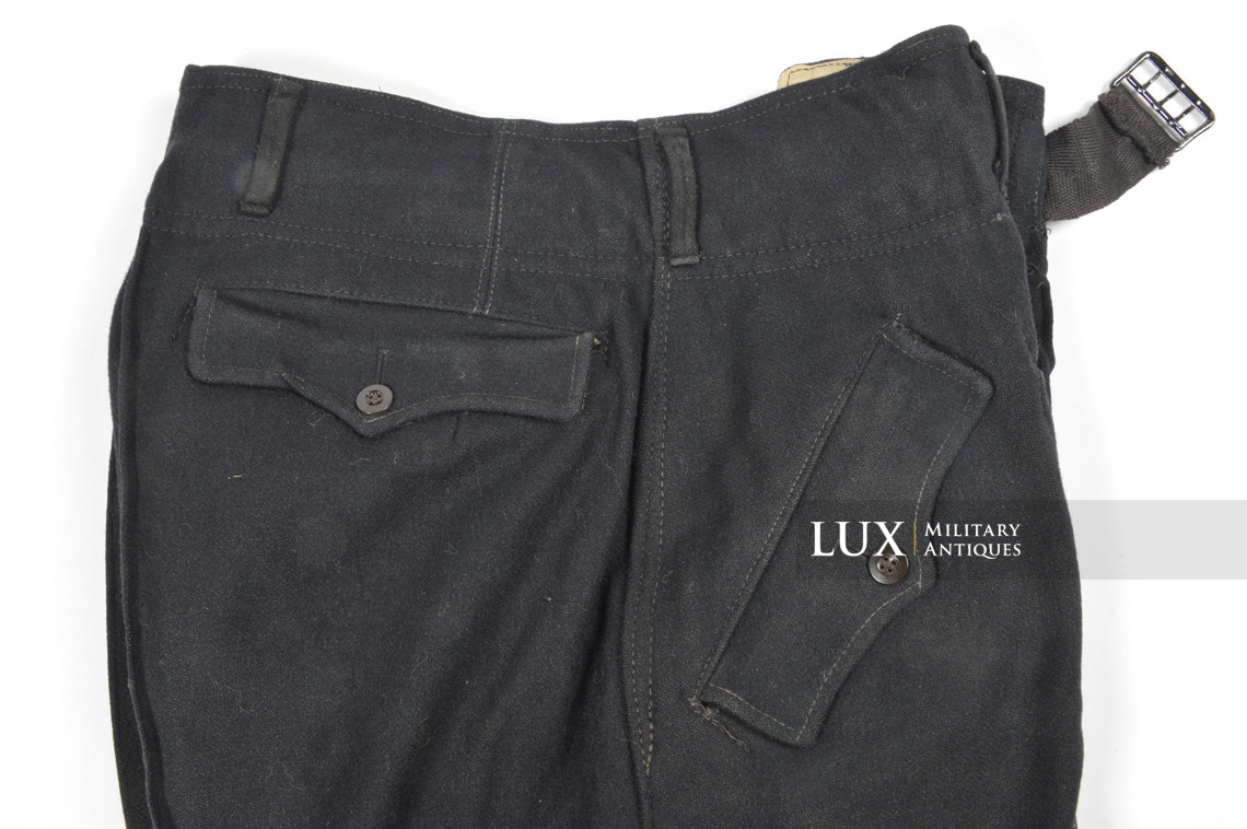 Late-war Heer black panzer trousers, « RBNr » - photo 13