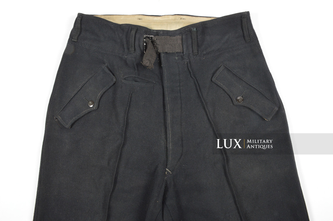 Late-war Heer black panzer trousers, « RBNr » - photo 19
